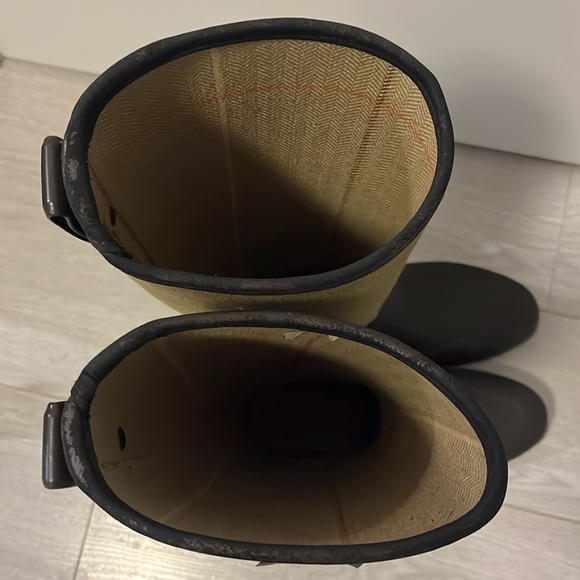 Hunter Lady N Boots, Olive Green Tweed and rubber feet - Picture 4 of 8